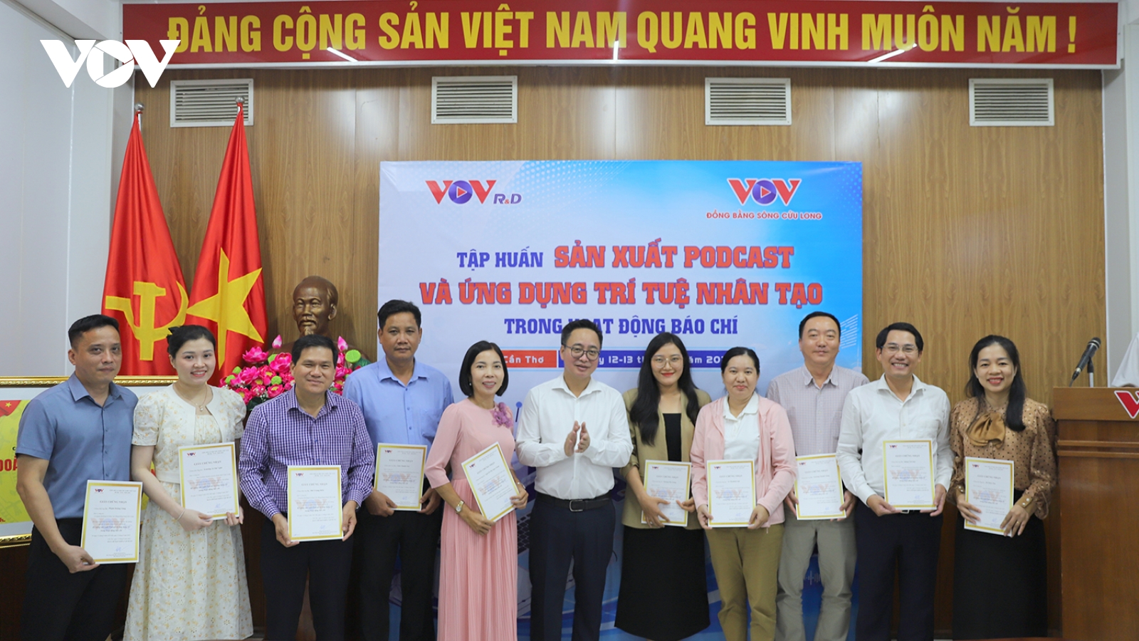 VOV tập huấn sản xuất Podcast và ứng dụng trí tuệ nhân tạo trong hoạt động báo chí